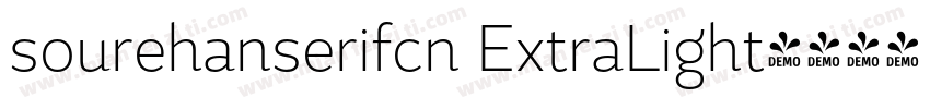 sourehanserifcn ExtraLight字体转换